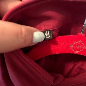 Men’s Burgandy long sleeve shirt